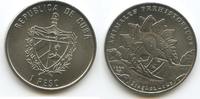 Kuba 1 Peso M#5654 - Prehistoric Animals - Stegosaurus -