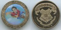 Hogwarts Fantasiemedaille GX182 - Harry Potter auf Besen -