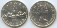Kanada 1 Dollar M#2065 - Kanu Boot Elizabath II. Canada RAR - 1 water line -