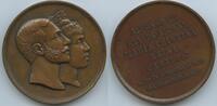 Spanien Große Bronzemedaille GX728 - Vermählung Alfons XII. mit Maria Christina Erzherzogin von Österreich -