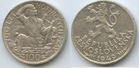 Tschechoslowakei 100 Korun Silber G0595 - Jihlava Mining Privileges Czechoslovakia -