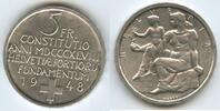 Schweiz Eidgenossenschaft 5 Franken Silber H0254 - 100 Jahre Bundesverfassung Helvetica Helvetia Switzerland Suisse -