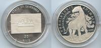Kambodscha 20 Riels Silber PA061 - Indricotherium Prehistoric Animals Cambodia -