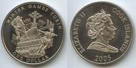 Cook Inseln- Cook Islands 1 Dollar G0155 - Winter Games Turin Italy Elisabeth II. Cook Islands -