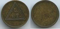 Deutschland Bingen Freimaurer Studentika Wertmarke Jeton Token G13874 - L.z.T. - Loge zur Treue -