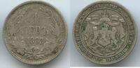 Bulgarien Fürstentum 1 Lev Silber M#6794 - Alexander I. 1879-1886 Bulgaria -