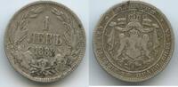 Bulgarien Fürstentum 1 Lev Silber M#6796 - Alexander I. 1879-1886 Bulgaria -