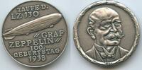 Deutsches Reich Weimar Medaille Ferdinand Graf von Zeppelin G15779 - Taufe d. LZ 130 Graf Zeppelin 100. Geburtstag 1938 -