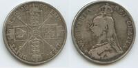Großbritannien 2 Florins Silber H1008 - Queen Victoria 1837-1901 Great Britain United Kingdom -