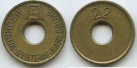 Deutschland Bundesrepublik Baden-Württemberg Wertmarke Jeton Token M#5252 - AS Automatik Systeme Karlsruhe - Nr.22 -
