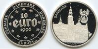 10 Euro Silbermedaille 1996 Dänemark GX266 - Schloß Rosenborg Denmark Danemark Europa Polierte Platte, leicht angelaufen