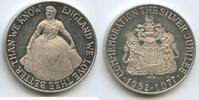 Großbritannien Great Britain United Kingdom Silbermedaille M#5836 - Silver Jubilee of Queen Elizabeth II. 1952-1977 -