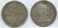 RDR Österreichische Niederlande 1 Kronentaler (Crocione) Silber GB1348 - RAR - Franz II. 1792-1835 Vorderösterreich Burgau Austria -