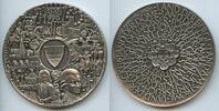 Österreich Sehr Große Silbermedaille M#0033 - 1000 Jahre Österreich - Nationalhymne -