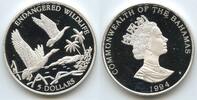Bahamas 5 Dollars Silber G0351 - Black-billed Whistling Duck - Endangered Wildlife - Elizabeth II. -