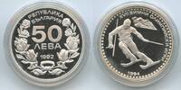 Bulgarien 50 Leva Silber GB1385 - XVII. Winter Olympics 1994 Lillehammer Skier -