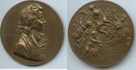 Österreich Salzburg Große Bronzemedaille M#0408 - Wolfgang Amadeus Mozart zur Enthüllung seines Denkmals in Wien -