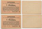 Österreich 2 x 5 Groschen Notgeld GB602 - Wiener Verkehrsbetriebe Gutschein Paper Coupon Vienna -