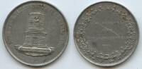 Zinnmedaille 1853 Deutsches Reich Schlesien Krobielowice Polen GY1192 - Mausoleum in Krieblowitz - Denkmal des Fürst Blücher von Wahlstatt Sehr s...