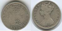 Hong Kong Ten Cents Silber (10 Cents) G6131 - Britisch Colony Queen Victoria 1837-1901 -