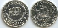 Portugal 100 Escudos Silber M#8091 - Portuguese Discoverie - Canary Islands -