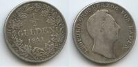 Baden-Durlach ½ Gulden Silber S0541 - Karl Leopold Friedrich 1830-1852 -