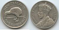 One Florin Silber 1933 Neuseeland H0866 - Kiwi King Georg V. 1910-1936 New Zealand Sehr Schön