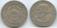 Deutsches Reich 2 Reichsmark Silber S0087 - 450.Geburtstag von Martin Luther 1483-1933 -