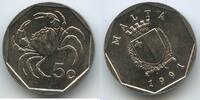 Malta 5 Cents G3180 - Maltese freshwater crab -