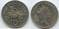 Guernsey 10 Pence G9993 - Tomaten - Tomato plant - Queen Elizabeth II. -
