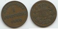 Bayern Königreich 1 Pfennig 1860 G14302 - Maximilian II. Joseph. 1848-1864 TTB