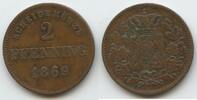Bayern Königreich 2 Pfennig G14303 - Ludwig II. 1864-1886 -