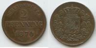 Bayern Königreich 2 Pfennig G14304 - Ludwig II. 1864-1886 -
