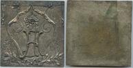 Unbekannt Große Bronzeplakette versilbert einseitig M#0270c - 5.XI 1882 - 5 XI.1907 - 25 Jubiläum -
