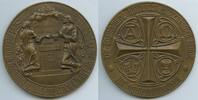 Deutsches Reich Preussen Große Bronzegussmedaille M#0272 - Zur Goldenen Hochzeit Evangelischen Kirche der altpreußischen Union -