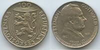 Tschechoslowakei 100 Korun Silber H0227 - Klement Gottwald - Communist party Czechoslovakia -