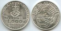 Portugal 1000 Escudos Silber GS1203 - 1000th Anniversary of Atlantic Sailing - Atlantic Millennium -