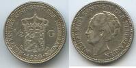 Niederlande Königreich ½ Gulden Silber H0401 - Wilhelmina 1890-1948 Netherlands -