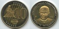 Vatikan Italien-Kirchenstaat 10 E Specimen Medaille M946 - Papst Benedikt XVI. Probe Prueba Trial Essai Status Vaticanus -