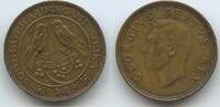 Südafrika 1 Farthing (¼ Penny) G3163 - Cape Sparrows King George VI. 1936-1952 South Africa Zuid-Afrika -