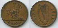 Irland 1 Pingin (One Penny) G7799 - Henne mit Küken Ireland Éire Hen with chicks -