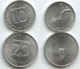 Slowenien 10 Stotinov + 20 Stotinov M#7571 - Eule und Salamder Slovenia -