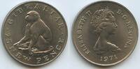 Gibraltar 25 New Pence G0695 - Barbery Ape Affe - Queen Elizabeth II. -
