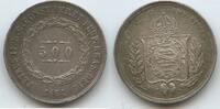 Brasilien 500 Reis Silber H0507 - Peter II. 1831-1889 Brazil Brésil -