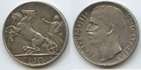 Italien Königreich 10 Lire Silber M#3235 - Vittorio Emanuele III. 1900-1946 Italy Biga with female -