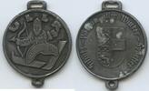 Österreich Kärnten Schutzmedaille Uller Alte Ullr-Medaille G11092 - Schutzpatron Wintersportler - Alte ULLR-Medaille Skiläufer -