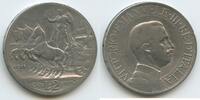 Italien Königreich 2 Lire Silber M#3242 - RAR - Taly auf Quadriga - Victor Emmanuel III. 1900-1946 Italy -
