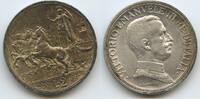 Italien Königreich 2 Lire Silber M#3246 - Taly auf Quadriga - Victor Emmanuel III. 1900-1946 Italy -