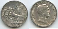 Italien Königreich 1 Lira Silber M#8615 - Taly auf Quadriga - Victor Emmanuel III. 1900-1946 Italy -