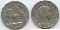 Italien Königreich 1 Lira Silber M#8622 - Taly auf Quadriga - Victor Emmanuel III. 1900-1946 Italy -